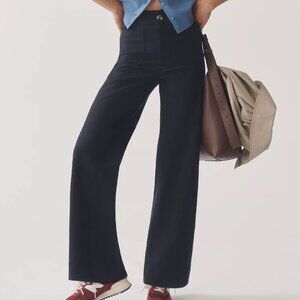 The Colette Beachy Linen Full-Length Wide-Leg Pants by Maeve